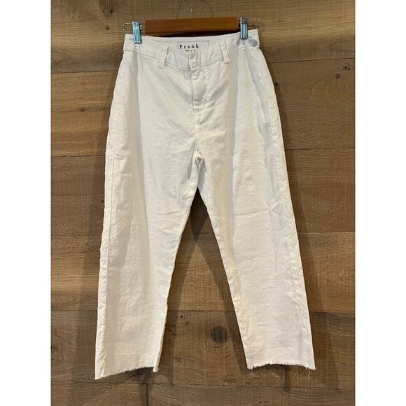 Frank & Eileen Kinsale Trousers white pants size 2 NWOT - Picture 4 of 8